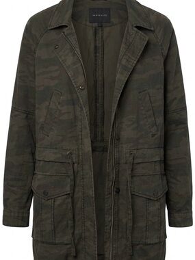 Sanctuary Olive Camo Utility Field Jacket